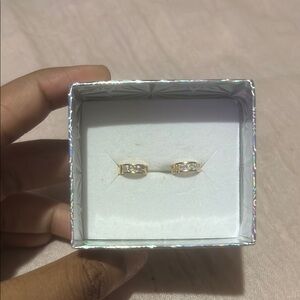 Elegant Gold and Silver Earrings